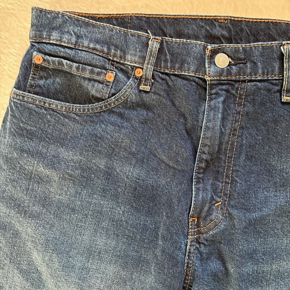 Levis 559 Jean Mens Relaxed Fit Straight Leg Med Wash Denim 36x34 (Fits 36x32) - Picture 5 of 12